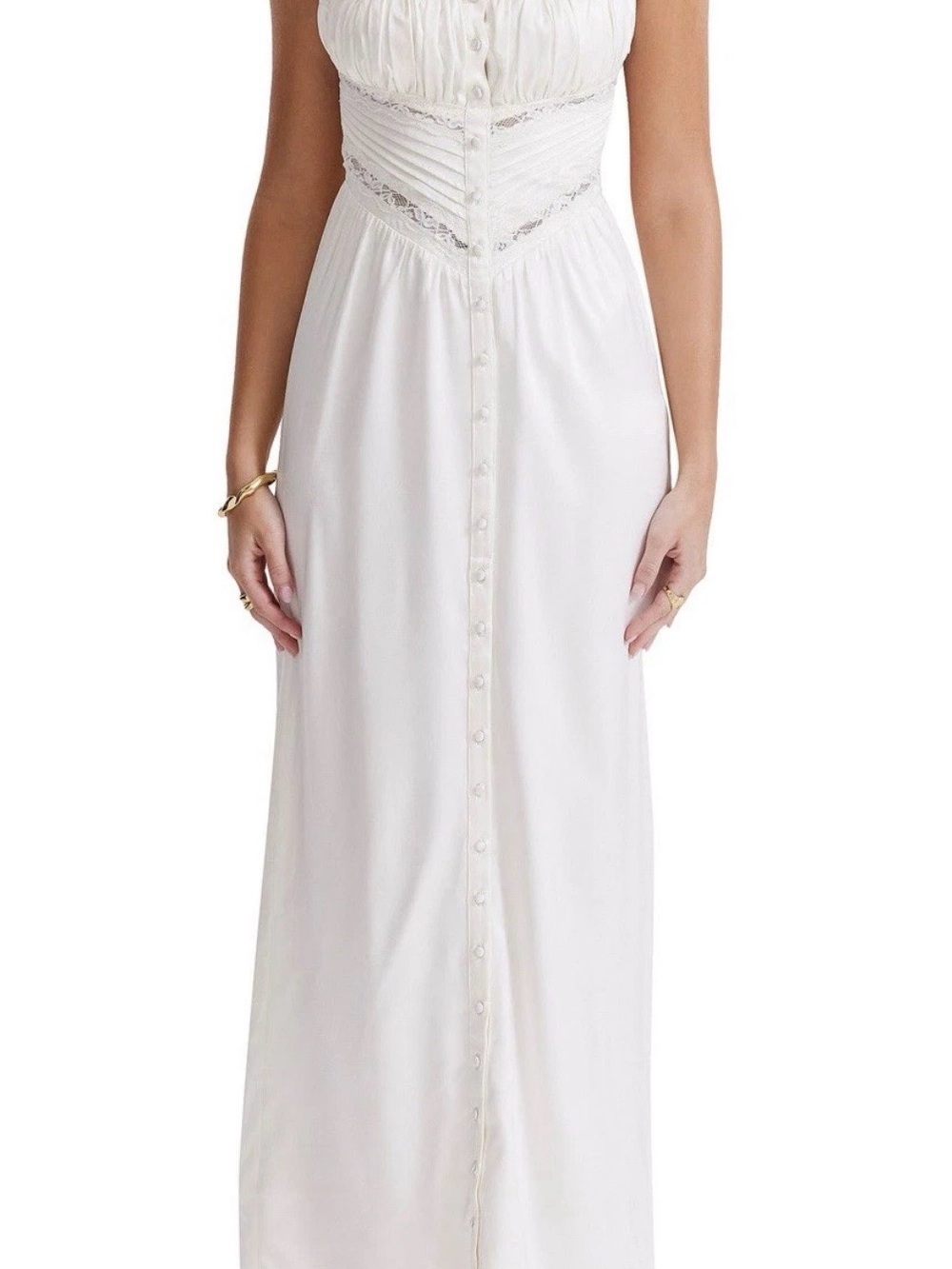 House of CB Illiana Silk Blend Maxi Dress Size XS